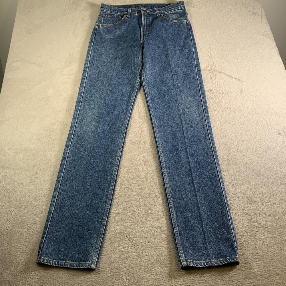 Vintage Levis 505 Jeans Mens 34x34(32x36) Medium Wash Straight Leg USA Made 90s
